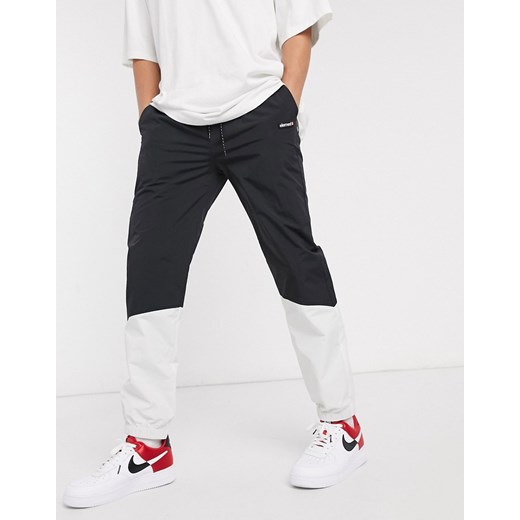 Element – Primo – Biało-czarne spodnie dresowe-Biały