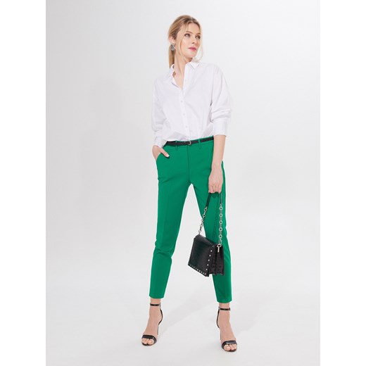 Zielone spodnie damskie Mohito 
