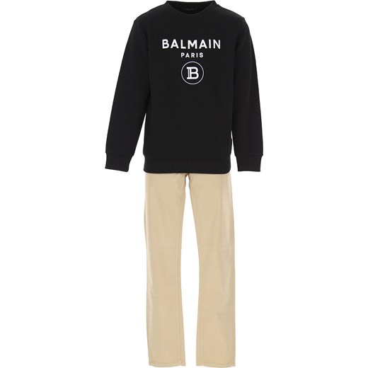 Balmain Bluzy Dziecięce dla Chłopców, czarny, Bawełna, 2019, 10Y 10Y 12Y 12Y 14Y 14Y 16Y 16Y 8Y 8Y Balmain  12Y RAFFAELLO NETWORK