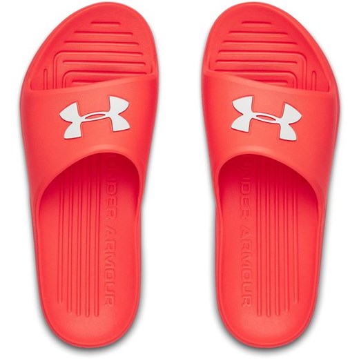 Under Armour klapki męskie z tworzywa sztucznego czerwone sportowe bez zapięcia