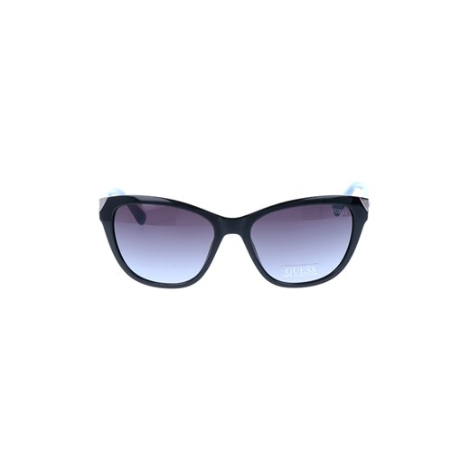 Damskie okulary przeciwsłoneczne w kolorze czarno-niebieskim  Guess 55 okazyjna cena Limango Polska 