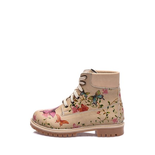 Botki w kolorze beżowym ze wzorem Streetfly  38 okazja Limango Polska 