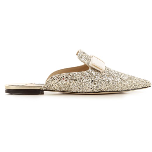 Klapki damskie Jimmy Choo na lato bez zapięcia