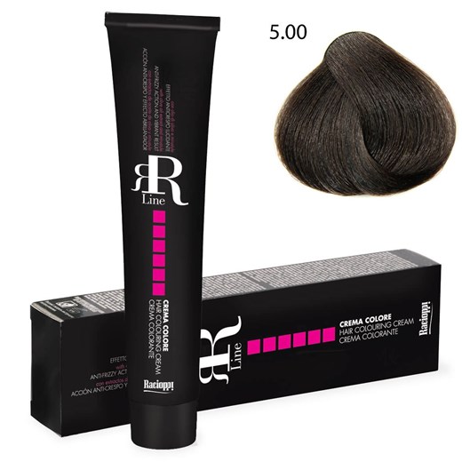 Profesjonalna farba do włosów RR Line 100 ml 5.00 intensywny jasny brąz