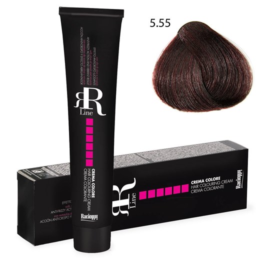 Profesjonalna farba do włosów RR Line 100 ml 5.55 jasny brąz intensywnie mahoniowy