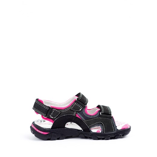 Skórzane sandały w kolorze czarno-różowym  Bartek 30 okazyjna cena Limango Polska 