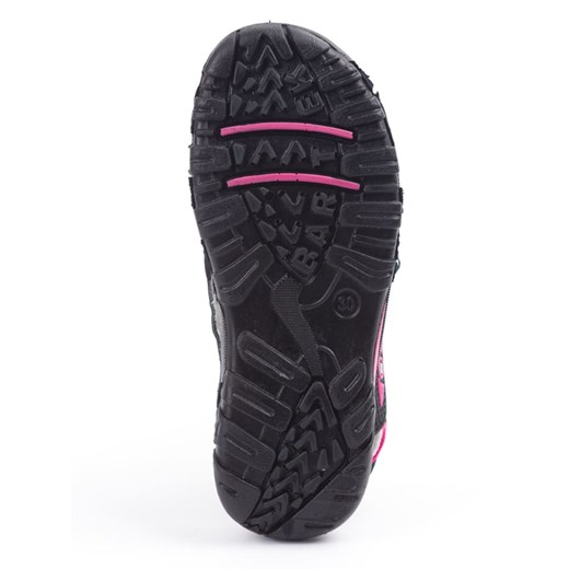 Skórzane sandały w kolorze czarno-różowym Bartek  30 okazyjna cena Limango Polska 