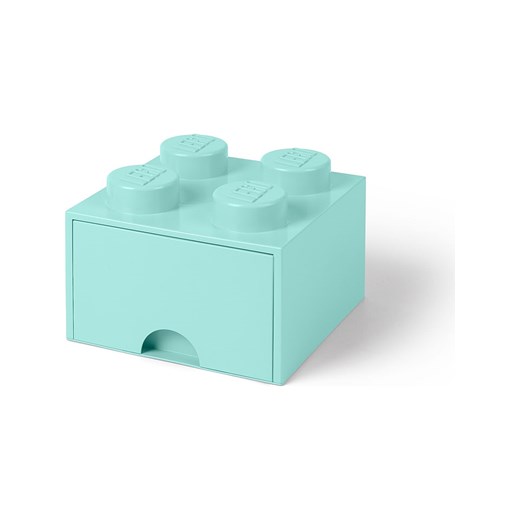 Pojemnik "Brick 4" w kolorze błękitnym z szufladami - 25 x 18 x 25 cm Lego OneSize Limango Polska promocyjna cena