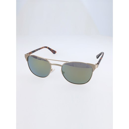 Damskie okulary przeciwsłoneczne w kolorze złoto-brązowo-zielonym