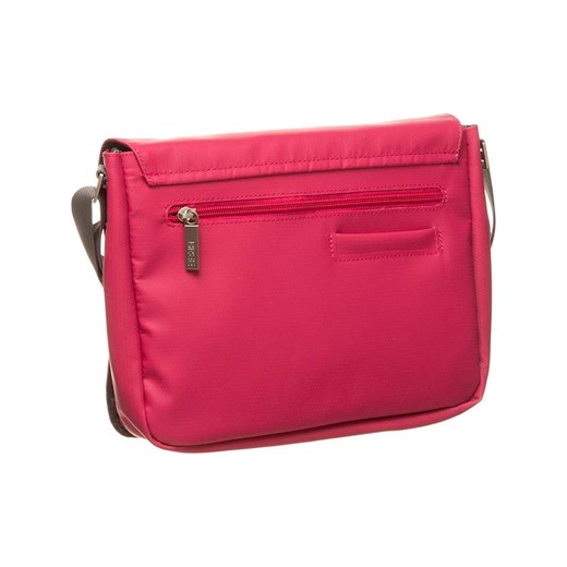 Skórzana torebka "Punch 61" w kolorze różowym - 27 x 21 x 6 cm