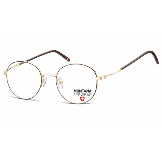 Lenonki okulary  Oprawki optyczne MM598E brązowo-złote    Stylion