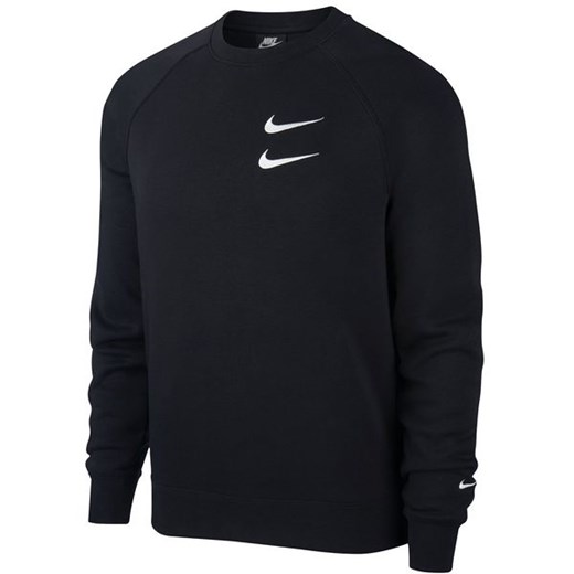 Bluza męska Sportswear Swoosh Crew Nike (czarna)  Nike M okazja SPORT-SHOP.pl 