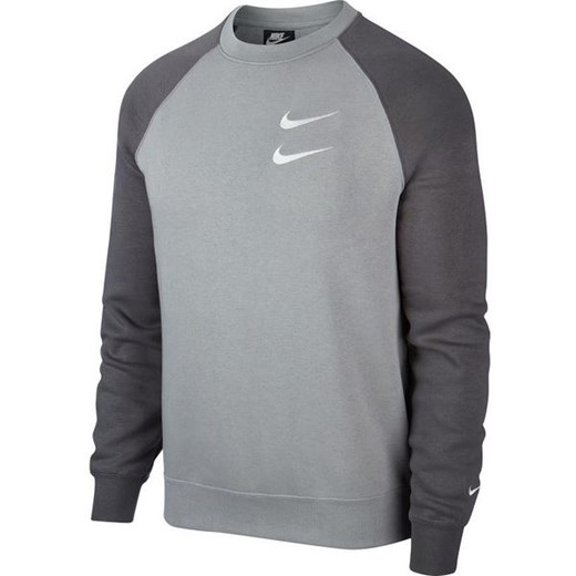 Bluza męska Sportswear Swoosh Crew Nike (szara) Nike  L SPORT-SHOP.pl promocja 