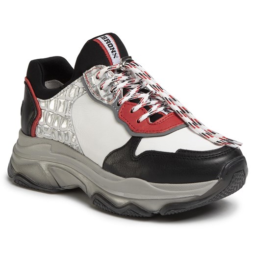 Sneakersy BRONX - 66167E-ML Black/Red/White/Silver
