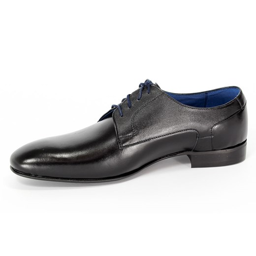 Buty eleganckie męskie Faber czarne sznurowane na jesień 