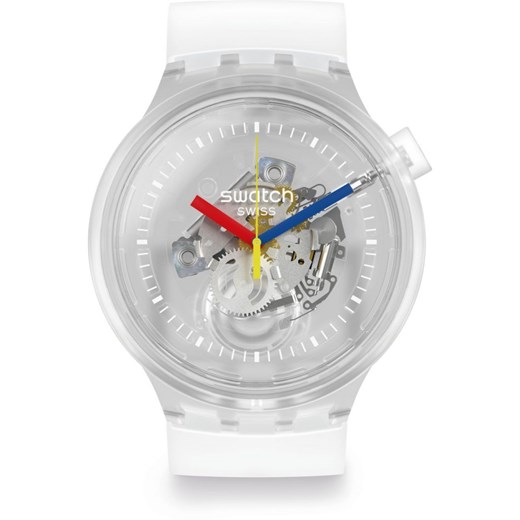 Zegarek biały Swatch analogowy 