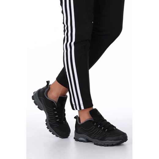 Buty sportowe damskie Casu na fitness płaskie sznurowane gładkie 