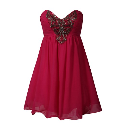 Pink embellished prom dress