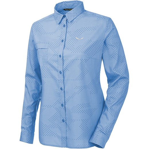 Bluzka funkcyjna "Puez Camo" w kolorze niebieskim