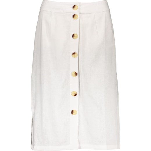 Spódnica Vero Moda biała midi gładka na wiosnę 