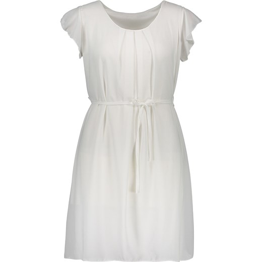 Sukienka Pretty Closet biała na urodziny elegancka z krótkim rękawem 