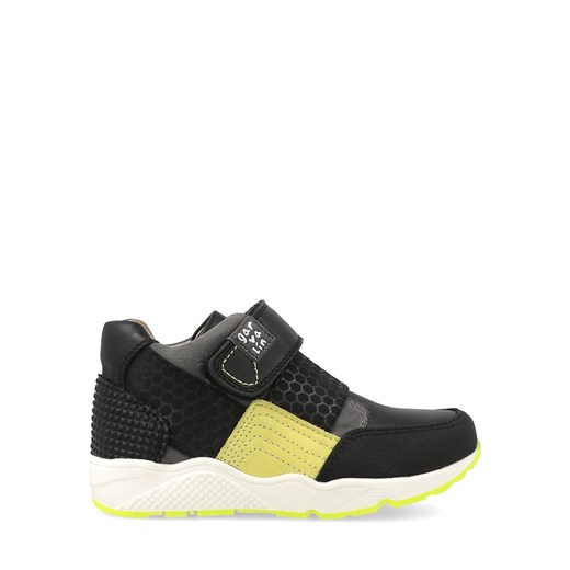 Skórzane sneakersy w kolorze czarno-żółtym