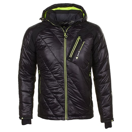 Kurtka męska czarna Peak Mountain bez wzorów 