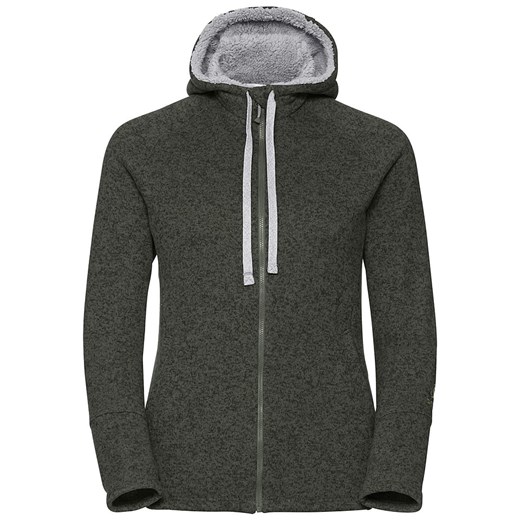 Kurtka polarowa "Sherpa Hoody" w kolorze zielonym