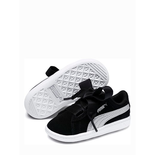 Skórzane sneakersy "Puma Vikky Ribbon AC" w kolorze czarno-białym