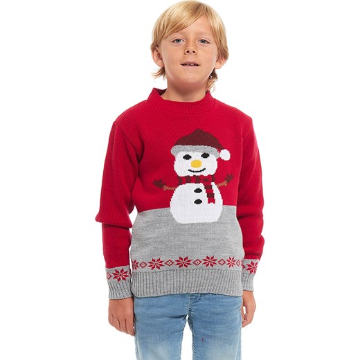 Sweter "Snowman" w kolorze czerwonym