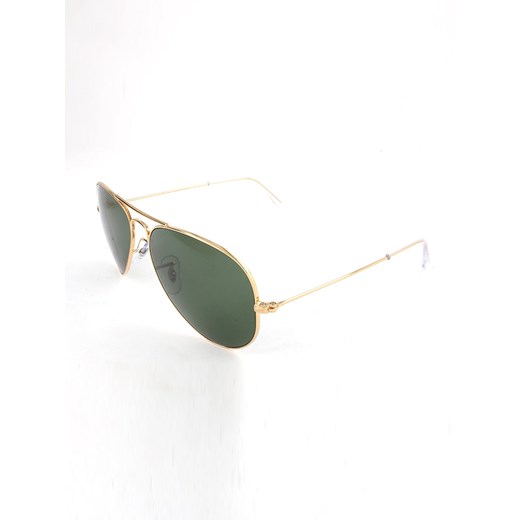 Męskie okulary przeciwsłoneczne "Aviator" w kolorze zielono-złotym