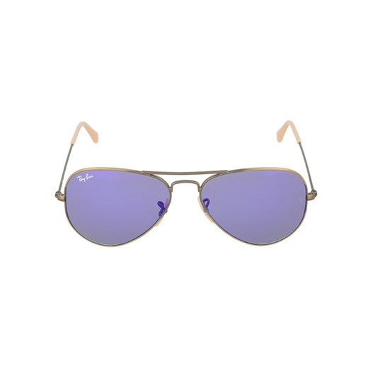 Męskie okulary przeciwsłoneczne "Aviator" w kolorze niebiesko-złotym