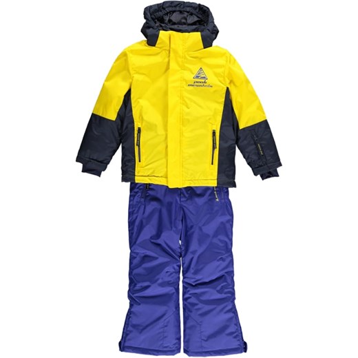 2-częściowy zestaw narciarski w kolorze niebiesko-żółtym