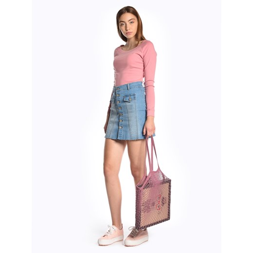 Shopper bag Gate różowa w stylu młodzieżowym duża 