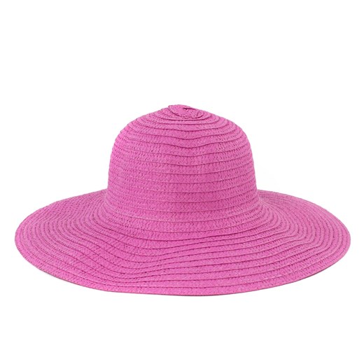 Damski kapelusz plażowy szaleo rozowy kapelusz