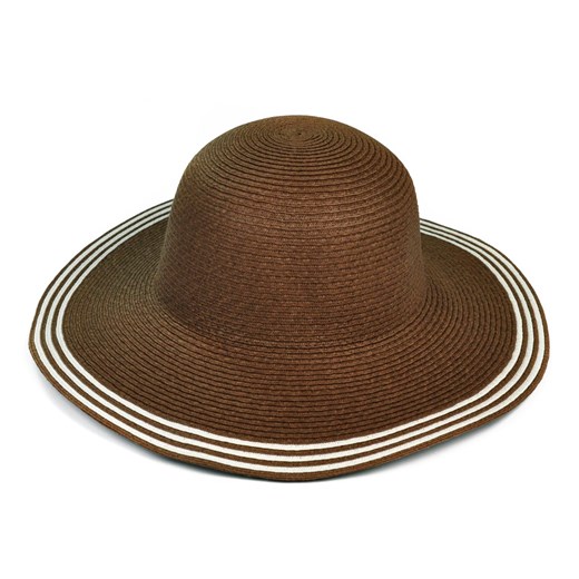 Plażowy kapelusz i 3 paseczki szaleo szary kapelusz