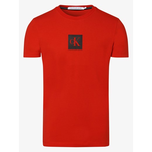 Calvin Klein Jeans - T-shirt męski, czerwony Calvin Klein  L vangraaf