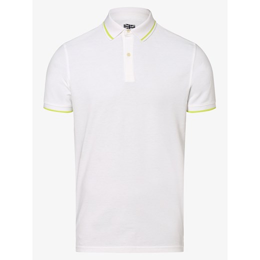Finshley & Harding London - Męska koszulka polo – Raymond, biały Finshley & Harding London  M vangraaf