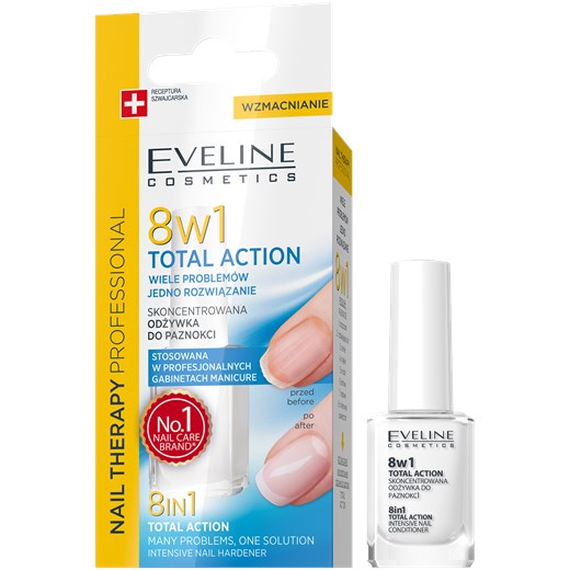 Eveline Nail Therapy Professional 8w1  Eveline  Hebe okazyjna cena 