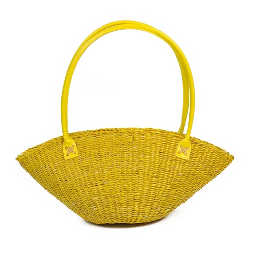 Naturalny koszyk na plażę, na lato szaleo bialy koszyki