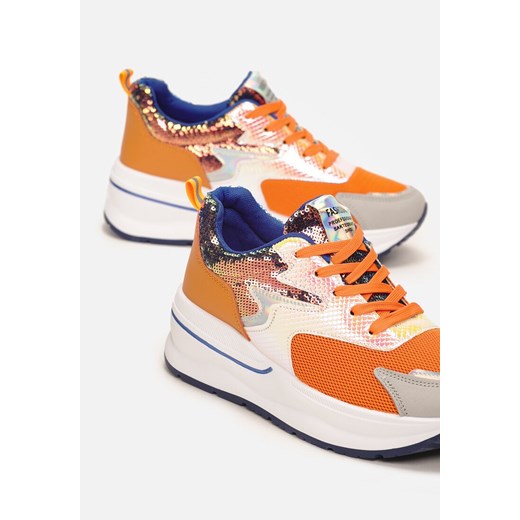 Pomarańczowe Sneakersy Axioche Renee  36 renee.pl