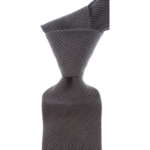 Krawat czarny Christian Dior w paski 