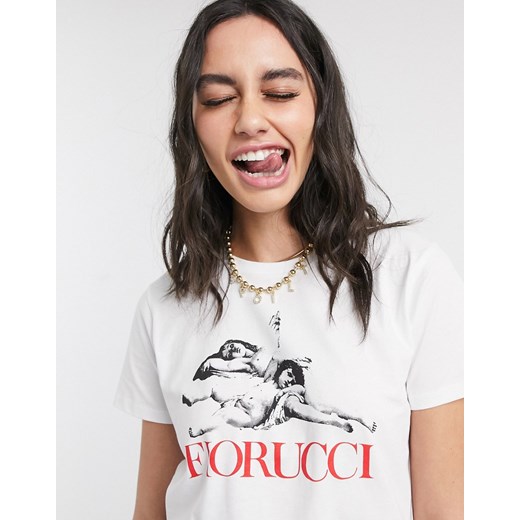 Fiorucci – Lazy Cherubs – T-shirt-Biały