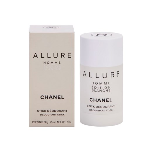 Chanel Allure Homme Édition Blanche dezodorant w sztyfcie dla mężczyzn 75 ml