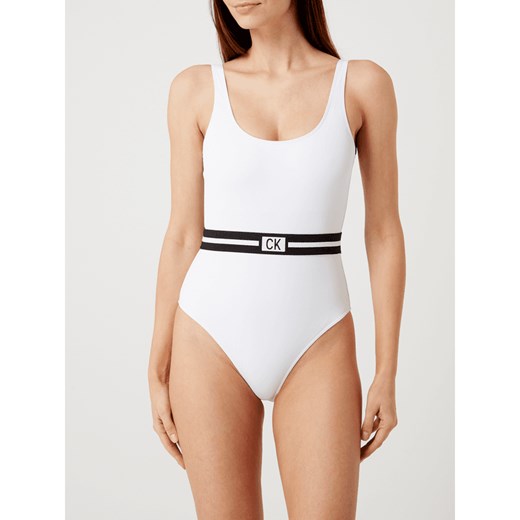 Biały strój kąpielowy Calvin Klein Underwear do uniwersalnej figury gładki 