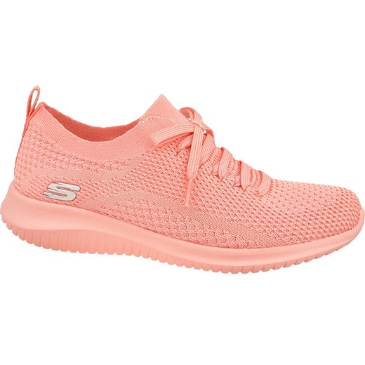 Buty sportowe damskie różowe Skechers nike flex na wiosnę 