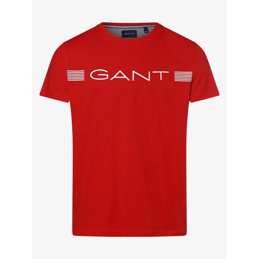 T-shirt męski Gant wiosenny z krótkim rękawem 