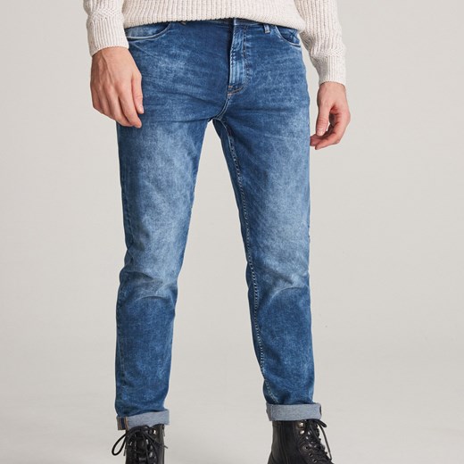 Reserved - Spodnie jeansowe slim - Niebieski  Reserved 34/32 