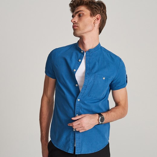 Koszula męska niebieska Reserved casual 