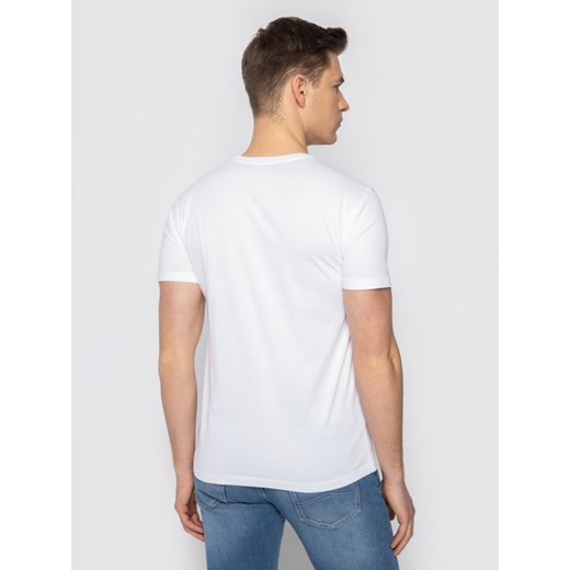 Trussardi Jeans t-shirt męski z krótkim rękawem biały 